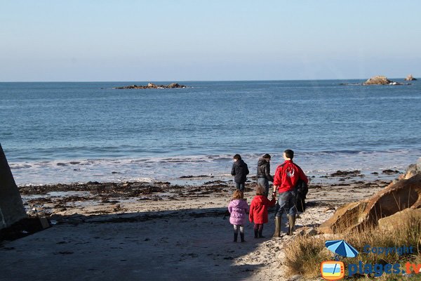 Accès à la plage de St Samson