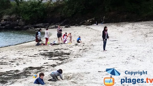 Plage de sable à Brest