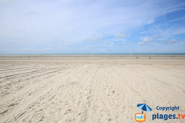 Plage de Sainte Cécile à marée basse