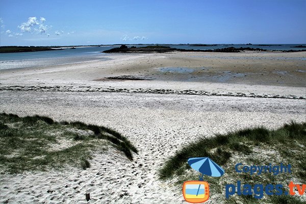 Zone de baignade de la plage de Sainte Marguerite à Landéda