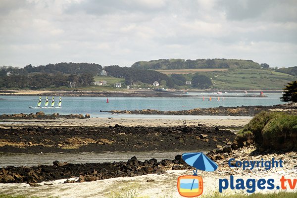 Aber Wrac'h vue de la plage de Ste Marguerite