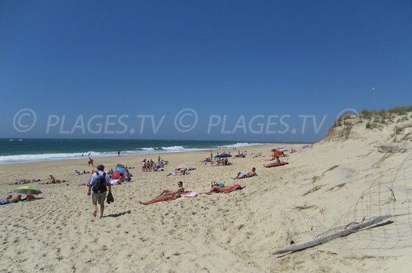 Grand Pyla sur Mer sandy beach near the Landes department