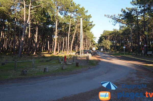 Parking de la plage de Salie Sud