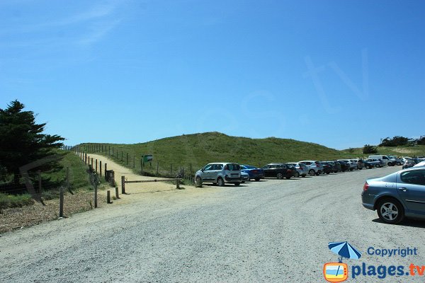 Parking of Salins beach - St Hilaire