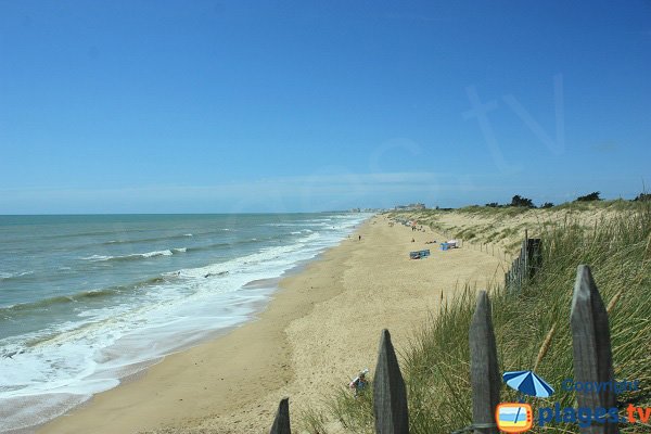 Photo de la plage des Salins à Saint Hilaire de Riez