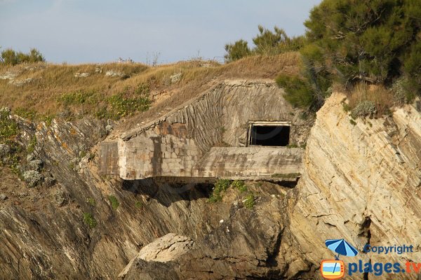 Blockhaus on the Samzun beach in Belle Ile en Mer