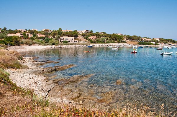 Photo of San-Damiano beach in Algajola in Corsica