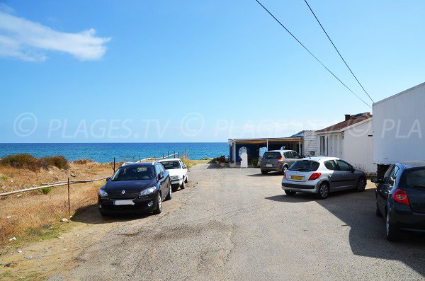 Parking de la plage de San Giuliano