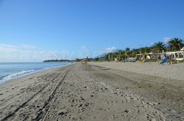 Spiaggia privata sulla spiaggia di Folelli