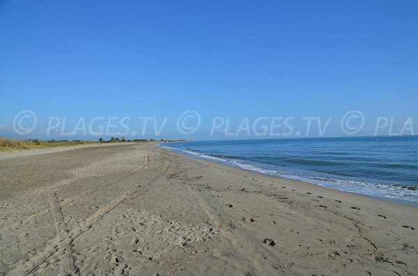 Zone nord de la plage de San Pellegrinu en Corse