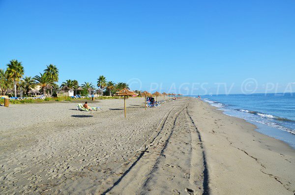 Photo de la plage de San Pellegrino au niveau de l'hôtel