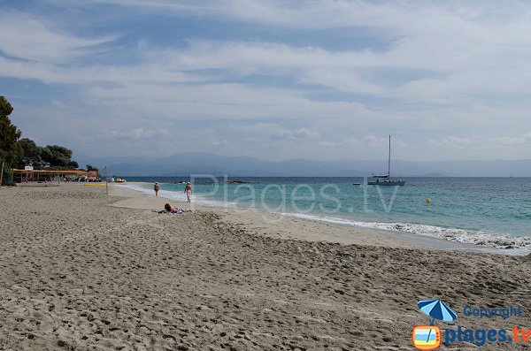 End of Santa Lina beach in Ajaccio - Corsica