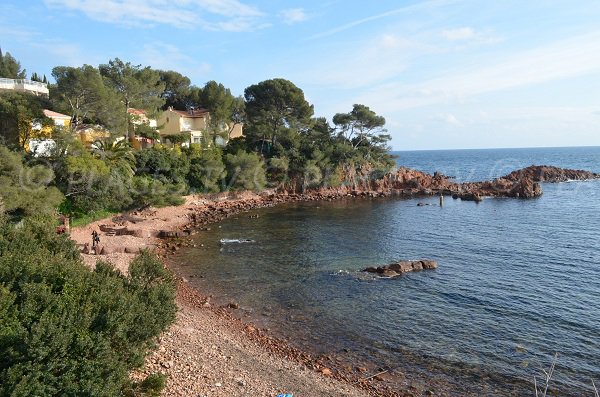 Santa Lucia beach in Saint Raphaël - France