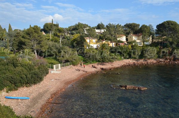 Calanque of Santa Lucia in Saint Raphael in France