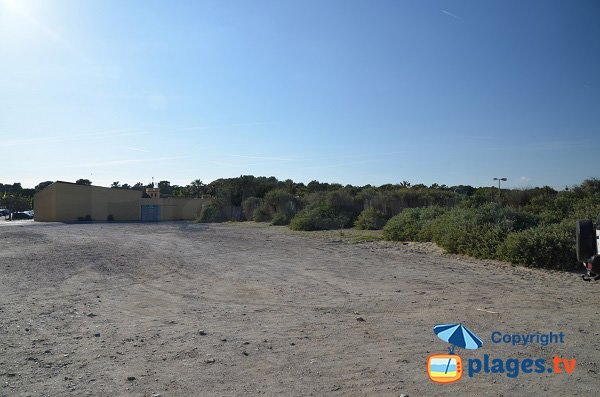 parcheggio della spiaggia Sardinal - Canet