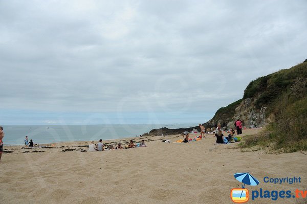 Rocks of Saussaye beach in Cancale