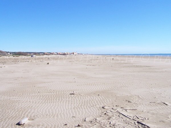 Creneau Naturel beach in Narbonne in France