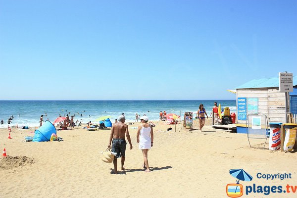 Sauveterre beach in Olonne sur Mer in France