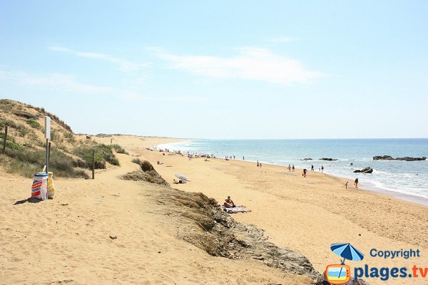 Photo de la plage des Pierres Noires à Olonne sur Mer