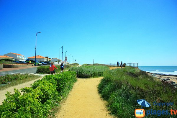 Bike path in Sauzaie - Brétignolles-sur-Mer 