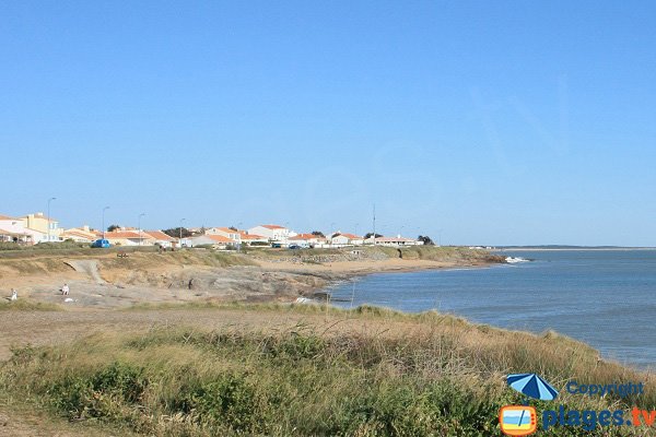 Plage de la Sauzaie vue depuis le sud