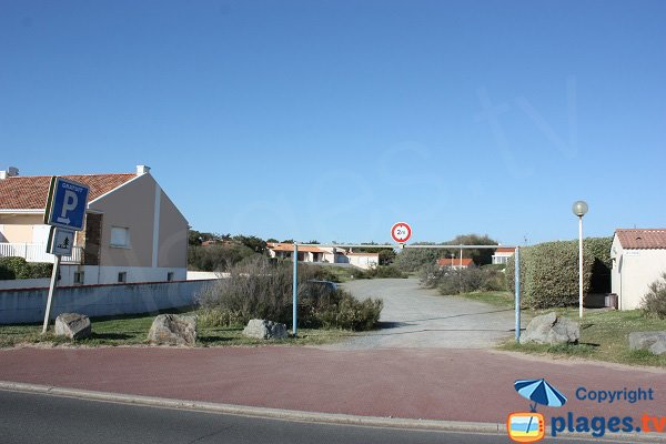 Parking de la plage de la Sauzaie - Brétignolles - Vendée