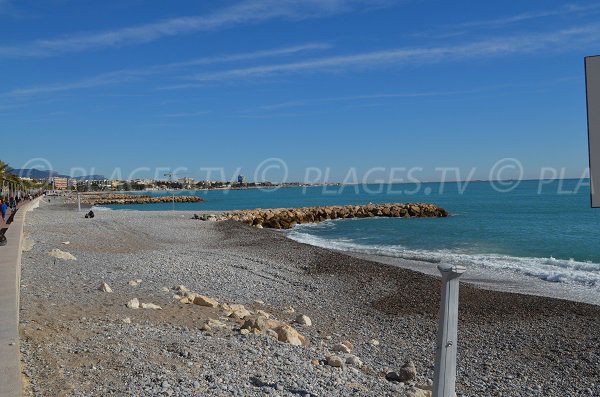 Plage de la Serre du Cros de Cagnes