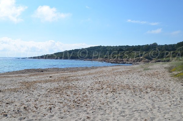 Partie nord de l'anse de Minaccia à Ajaccio