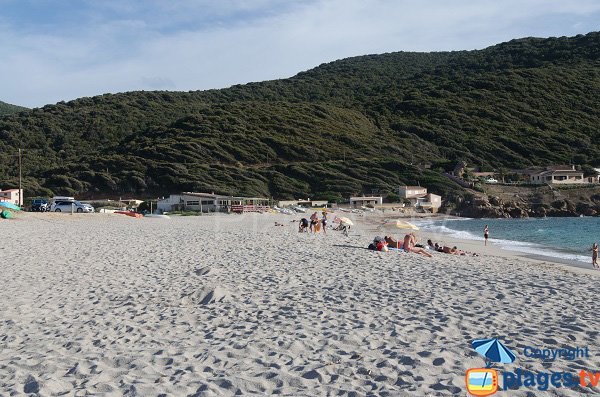 Paillote spiaggia di Sevani a Ajaccio