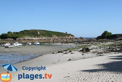 Plage à Sibiril en Bretagne