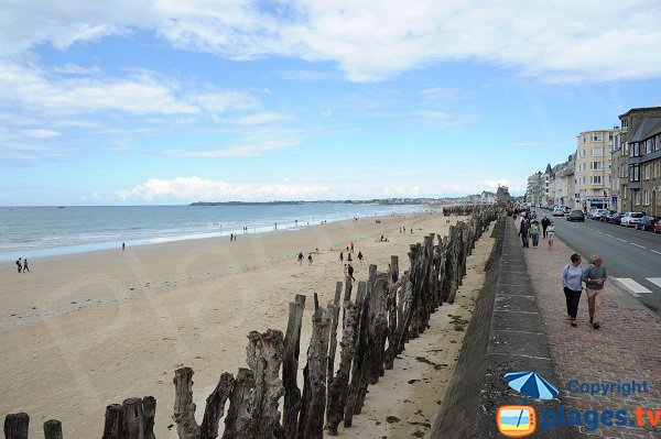 Großer Strand von Saint-Malo - Sillon Bereich