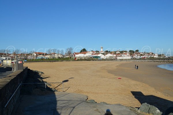 Vue globale de la plage de Socoa