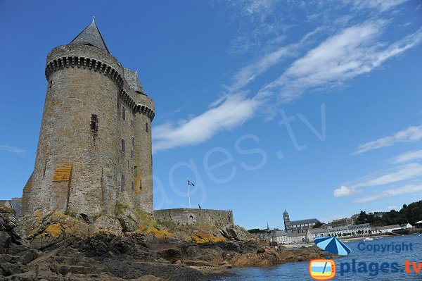 Solidor tower in Saint Malo - from the sea