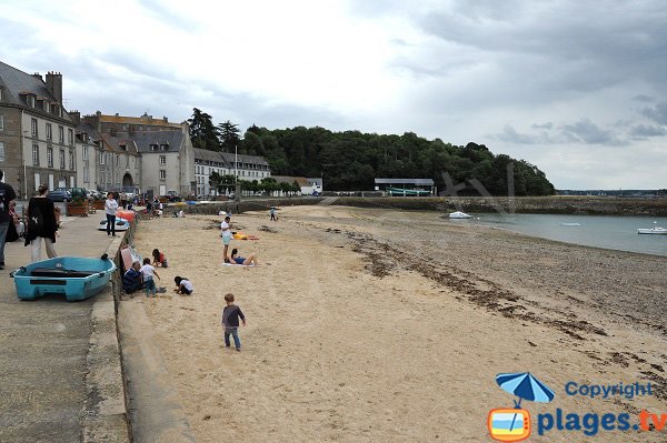 Plage dans le port de Solidor - Saint-Malo