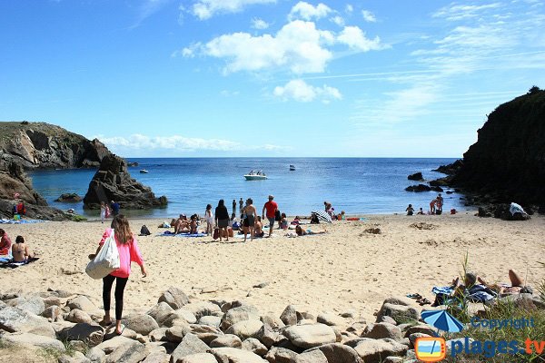 Sand in the Soux cove in Ile d'Yeu