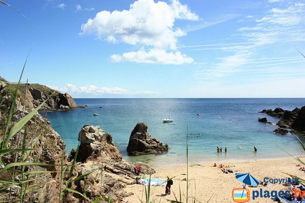 Photo de la plage des Soux sur l'ile d'Yeu