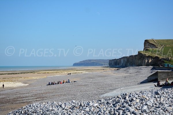 Plage de St Aubin en direction de Quiberville