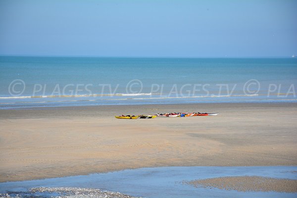 Sand beach in Seine Maritime - St Aubin sur Mer