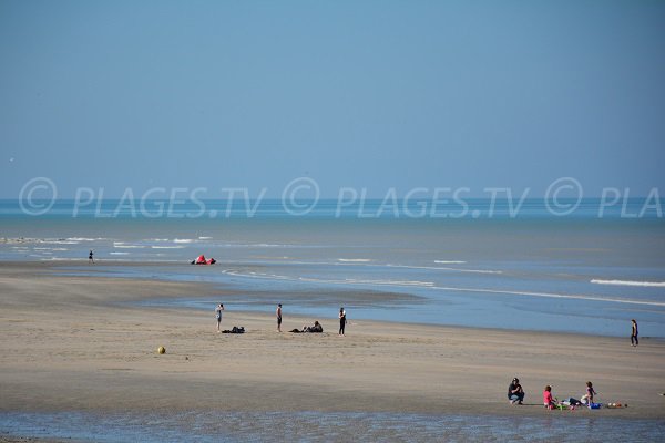 Kite surf sur la plage de St Aubin