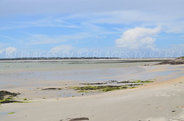 View on Quiberon from Colomban beach in Carnac