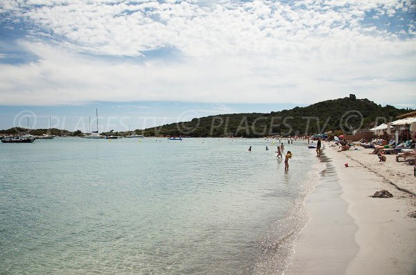 Plage privée à San Ciprianu (St Cyprien en Corse)