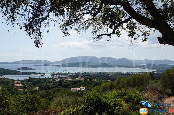 Vue globale de la baie de Saint Cyprien - Corse