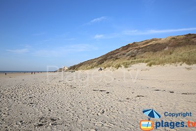 Beach of St Etienne au Mont in France