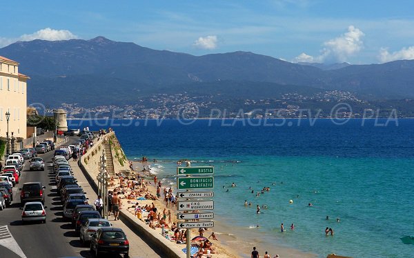 Plage de St François - vue aérienne