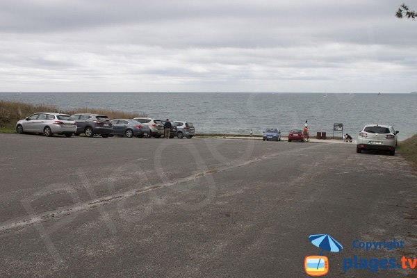 Parking of Saint Gilles beach in Bénodet