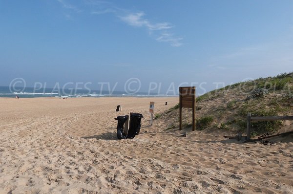 Plage au nord de St Girons