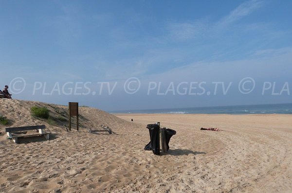 Plage de St Girons - vue vers le sud