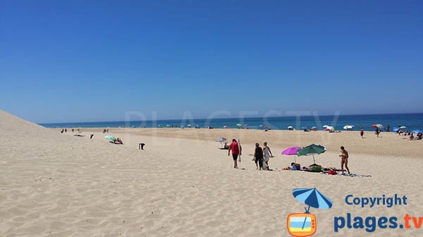 Photo de la plage de St Girons au mois d'aout