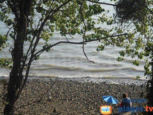 Ombre sur la plage de St Guimond