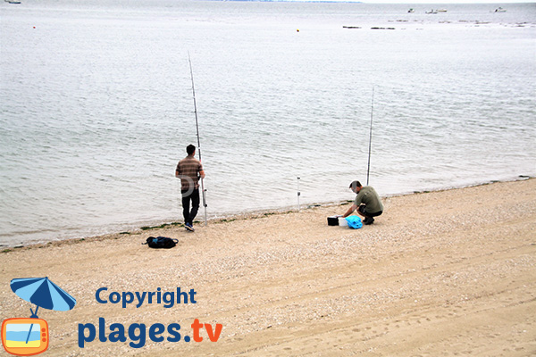 Fishing on St Guérin beach